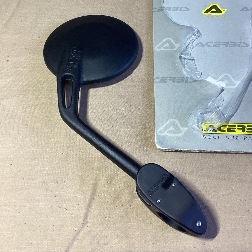 Acerbis Motorcycle Universal Rear View Mirrors Pair Left Right Black Dual Sport
